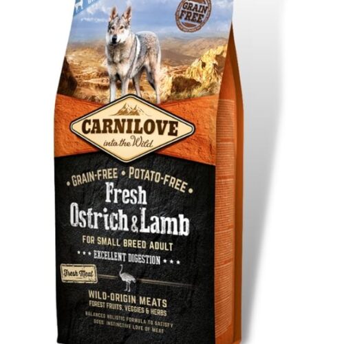 Carnilove Fresh Ostrich and Lamb for small breed Adult Dogs