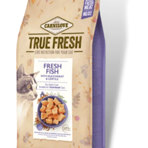 carnilove true fresh cat fish sausas maistas katėms su žuvimi