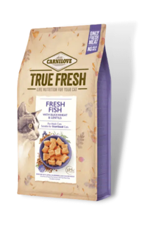 carnilove true fresh cat fish sausas maistas katėms su žuvimi
