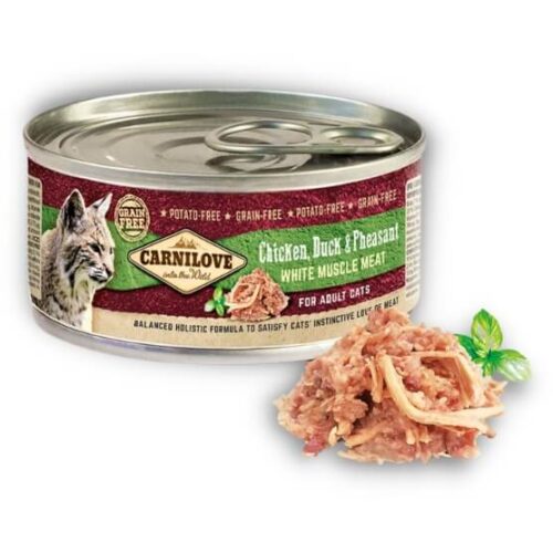 Carnilove konservai katėms Chicken, Duck and Pheasant 100g