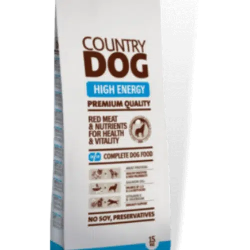 country dog high energy sausas maistas šunims