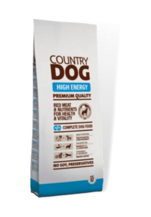 country dog high energy sausas maistas šunims