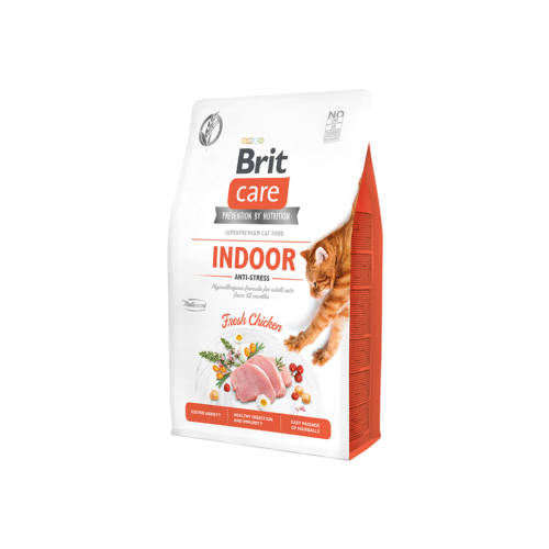Brit Care Cat Indoor Anti-stress sausas maistas naminėms katėms