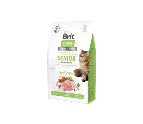 brit care senior sausas maistas vyresnėms katėms