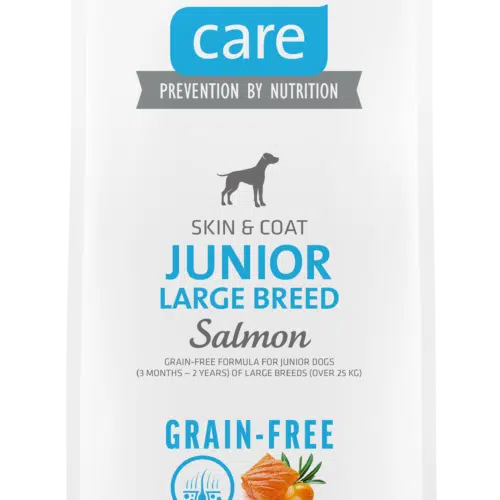 brit care dog grain-free junior large breed jaunų, didelių veislių šunų maistas su lašiša
