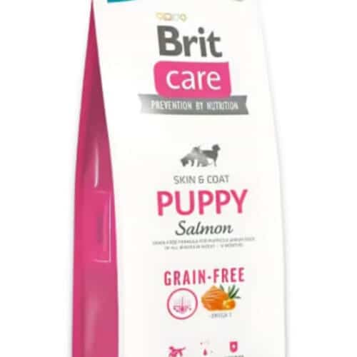 brit care grain-free puppy salmon sausas maistas šuniukams
