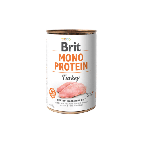 Brit Care Mono Protein Turkey konservai šunims su kalakutiena 400gr