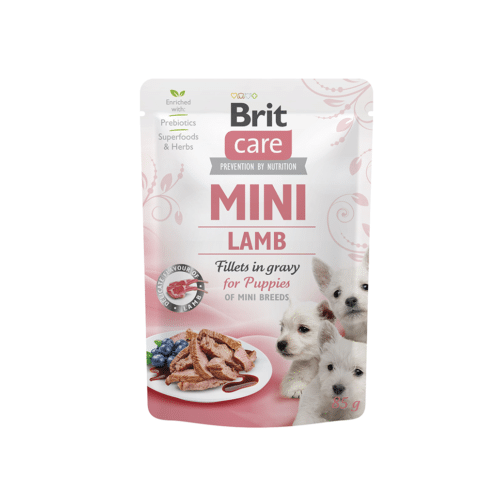 Brit Care Mini Puppy Lamb konservai šunims su ėriena 85gr