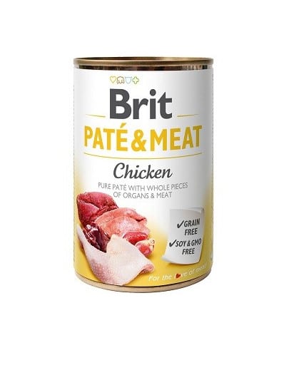 brit care pate meat chicken konservai šunims su vištiena 400gr