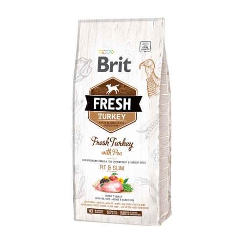 brit fresh turkey adult fit & slim šunų maistas