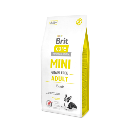 Brit Care Mini Grain Free Adult begrūdis šunų maistas su ėriena