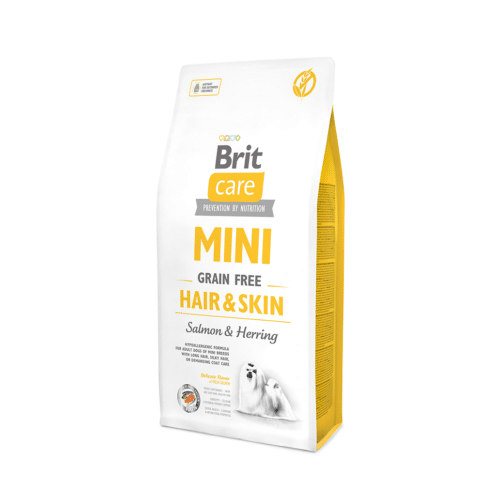 Brit Care Mini Grain Free Hair Skin begrūdis šunų maistas