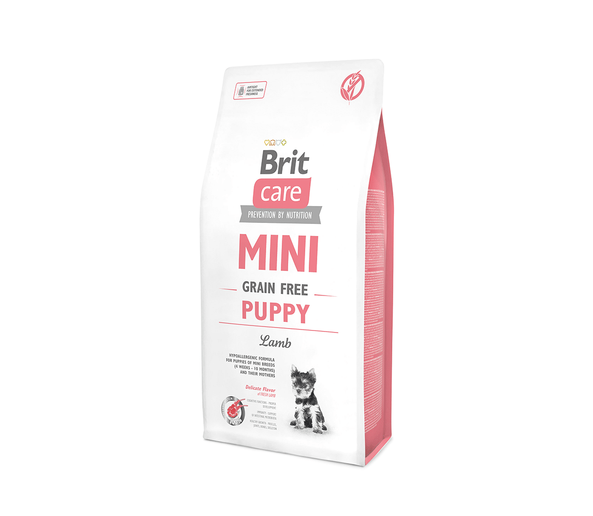 brit care mini grain free puppy begrūdis jaunų šunų maistas