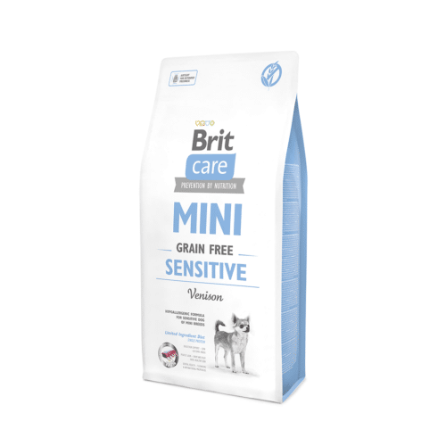 brit care mini grain free sensitive begrūdis šunų maistas