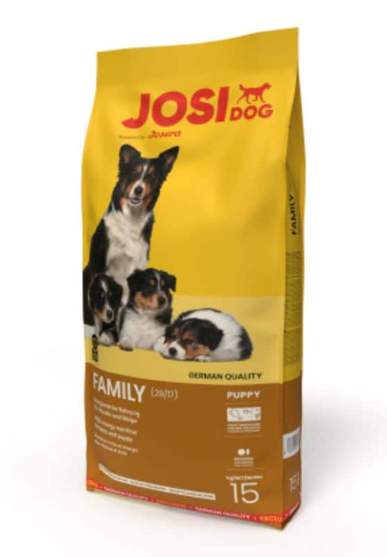 josera josidog family 15 kg sausas maistas jauniems šuniukams ir pagimdžiusioms kalėms