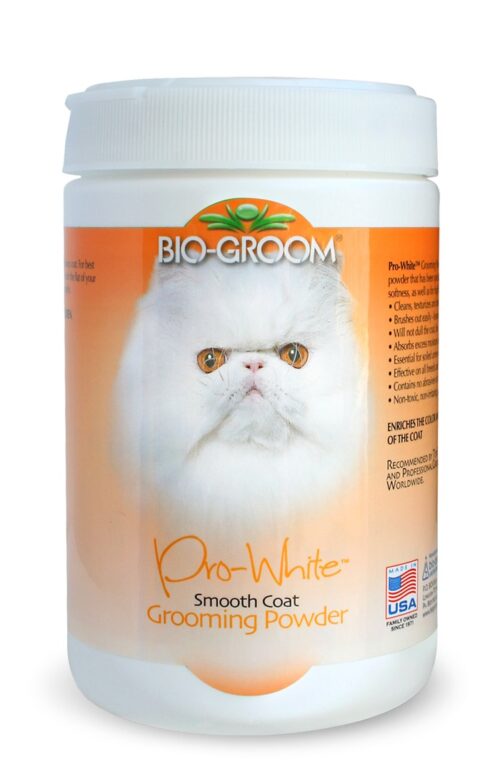 bio-groom pro-white smooth coat - profesionali pudra švelniam kailui šunims ir katėms, 170g