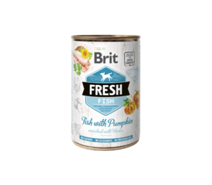 Brit Fresh Fish&Pumpkin konservai šunims su žuvimi ir moliūgais, 400g