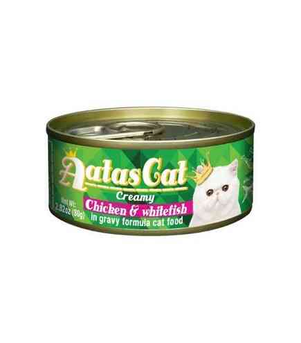 Aatas Cat Creamy Chicken And Whitefish konservai katėms skardinėje