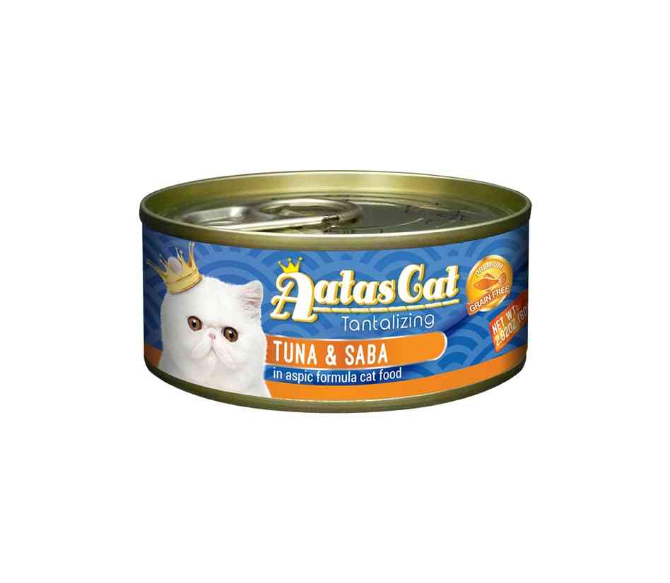 aatas cat tantalizing tuna and saba konservai katėms skardinėje
