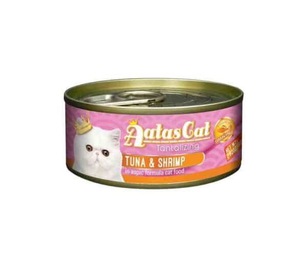 aatas cat tantalizing tuna and shrimp konservai katėms skardinėje