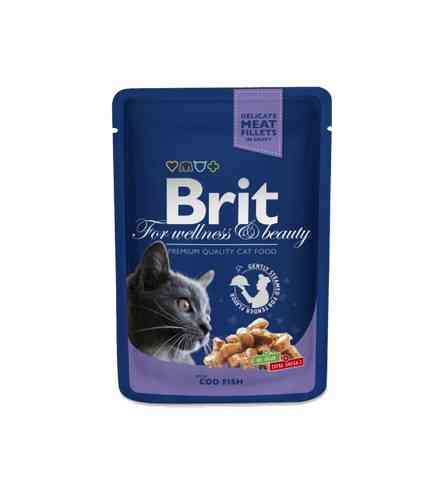 brit premium cod fish konservai katėms su menke 100gr