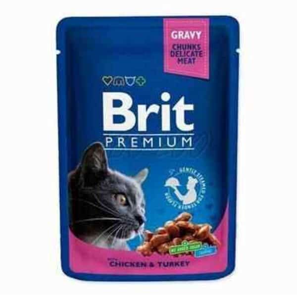 Brit Premium Chicken Turkey konservai katėms 100gr