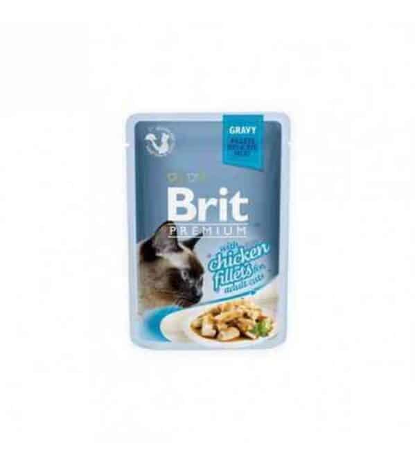194 brit premium cat delicate chicken in gravy konservai katems vistienos file padaze