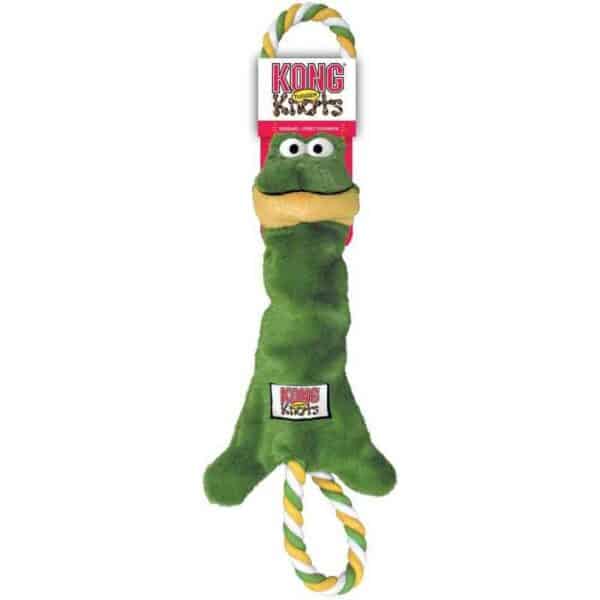 kong tugger knots frog dog toy