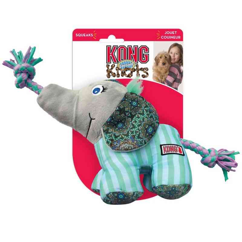 kong knots carnival elephant dog toy
