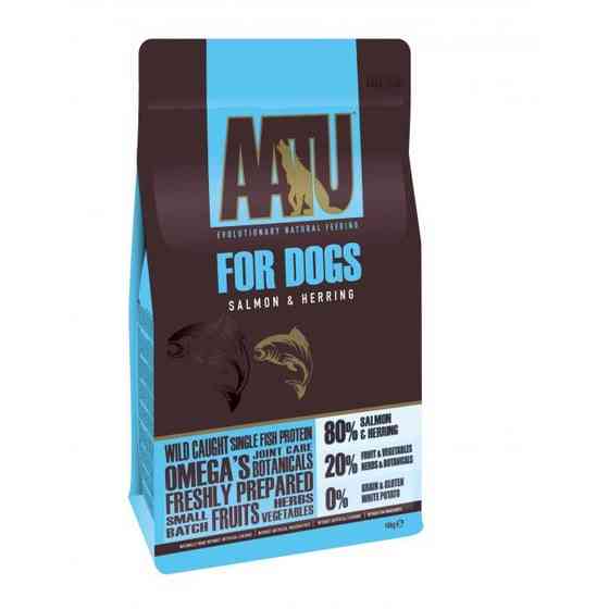 Begrūdis šunų maistas AATU 80/20 SALMON su lašiša 10kg
