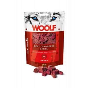 Woolf Soft Cranberry Strips skanėstai šunims 100 gr
