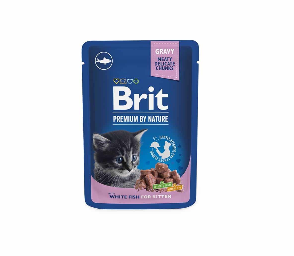 brit premium whitefish kitten konservai kačiukams 100gr