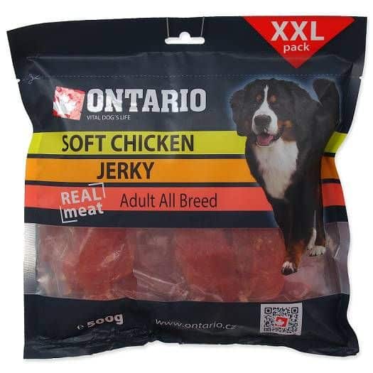 Ontario Chicken Jerky - Skanėstai Šunims Vištienos Mėsos Gabaliukai 500G
