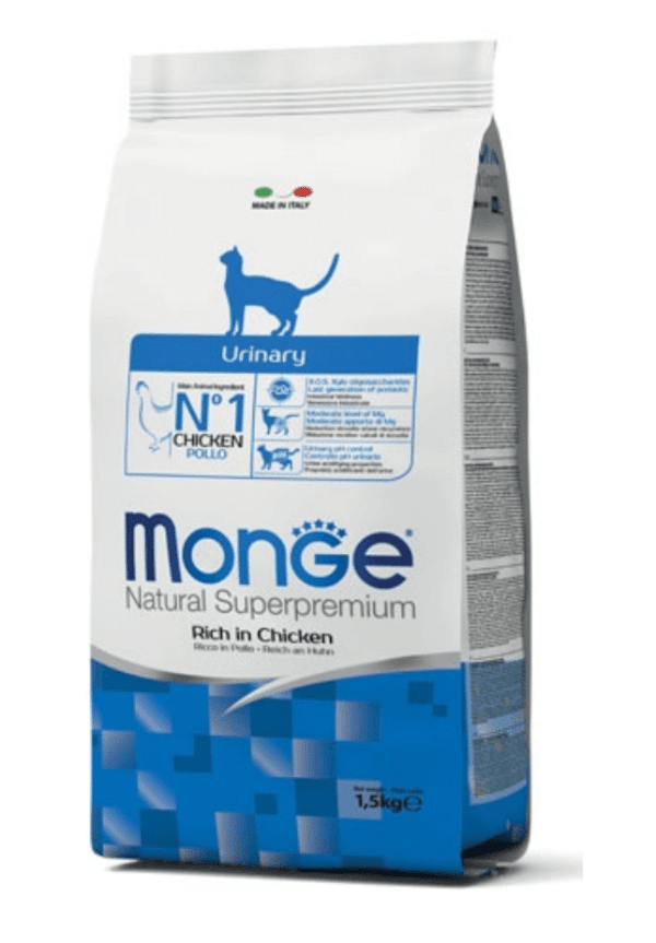 MONGE Urinary sausas maistas katėms šlapimo takų ligų profilaktikai