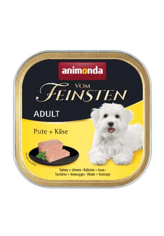 Animonda Vom Feinsten konservai šunims su kalakutiena ir sūriu 150gr