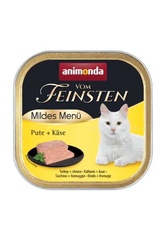 Animonda Vom Feinsten konservai katėms su kalakutiena ir sūriu 100 gr.