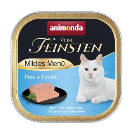 Animonda Vom Feinsten konservai katėms su kalakutiena ir upėtakiu 100 gr.