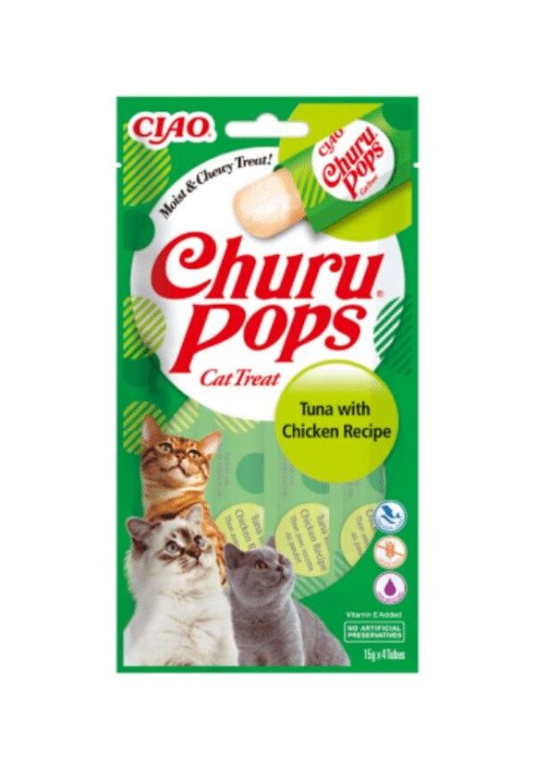 churu skanėstai katėms pops tuna 60g