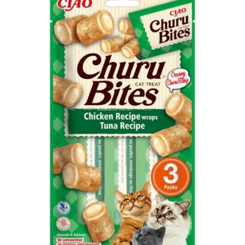 Churu Cat skanėstai katėms Bites Chicken Tuna 30g