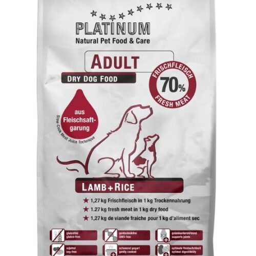 PLATINUM Lamb Rice Adult Sausas Maistas Šunims Su Ėriena Ir Ryžiais