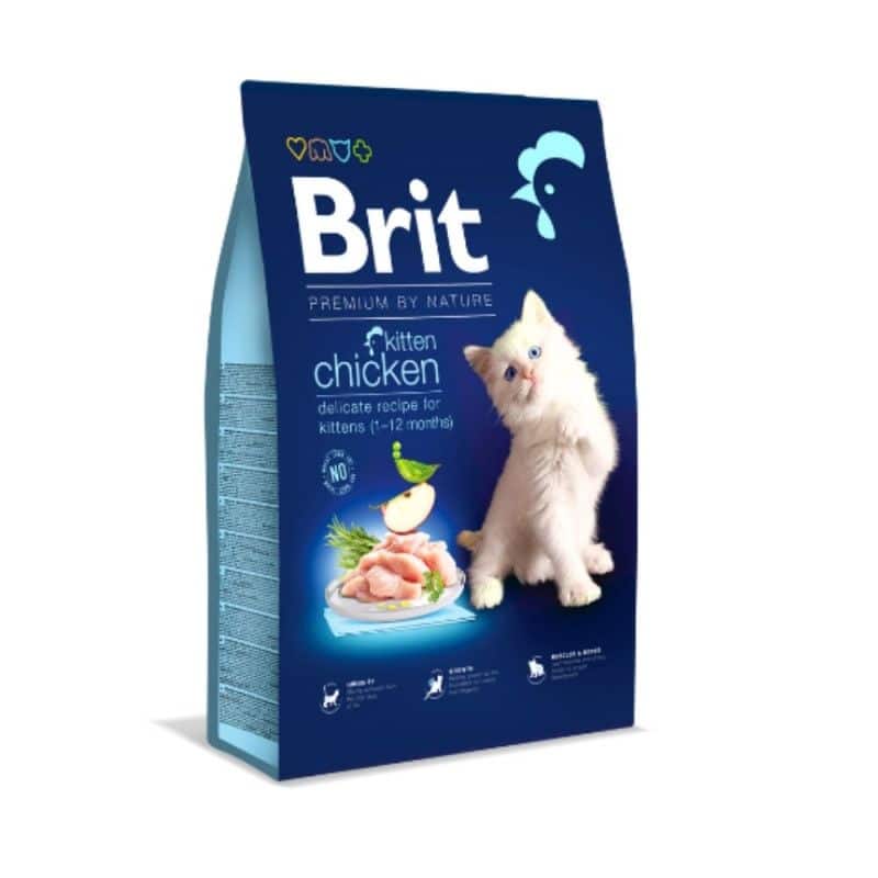 brit premium cat kitten, brit premium by nature cat kitten sausas maistas katėms (nauja sudėtis)