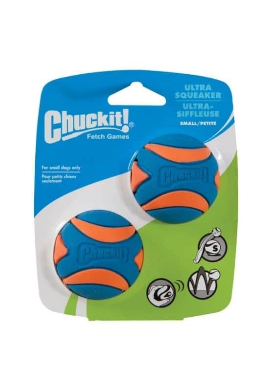 chuckit ultra squeaker ball s dog toy