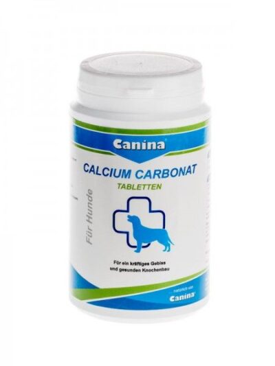 5485 canina calcium carbonat kalcio papildas sunims tabletese