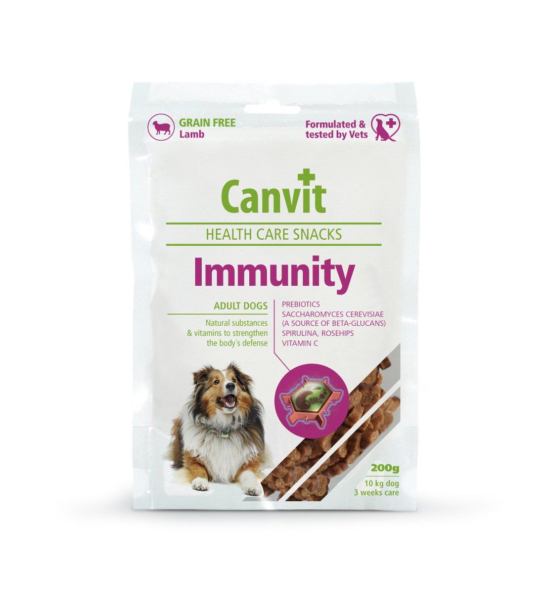 canvit immunity - funkcinis skanėstas šunims imuniteto stiprinimui, 200g