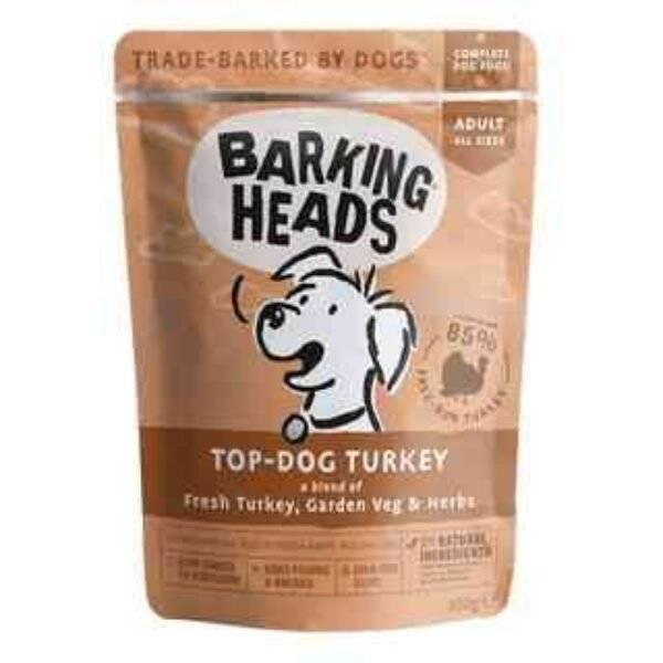 Barking Heads Top Dog Turkey konservai su kalakutiena šunims 300gr