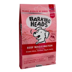 Barking Heads Beef Waggington sausas maistas su jautiena šunims 12 Kg
