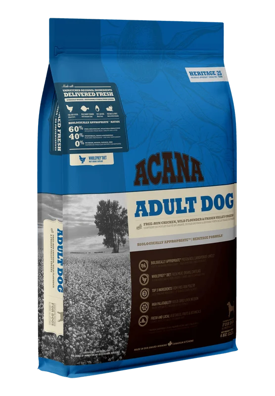 ACANA Adult Dog begrūdis šunų maistas 11.4kg