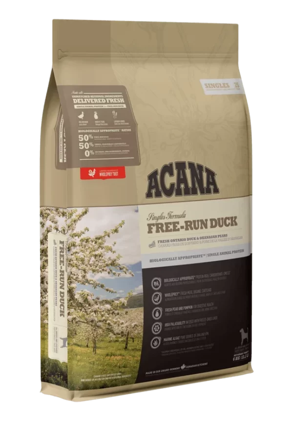 acana free run duck begrūdis šunų maistas 11.4kg