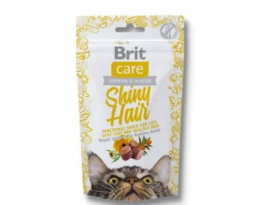 brit care cat snack shiny hair skanėstai katėms 50gr