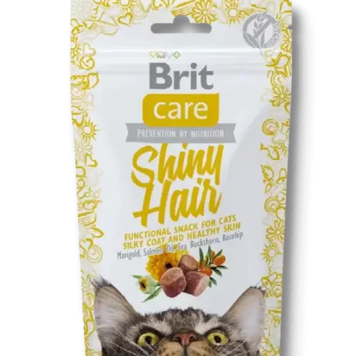Brit Care Cat Snack Shiny Hair skanėstai katėms 50gr